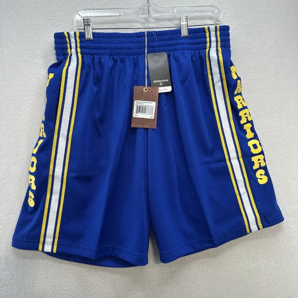 NBA Mitchell & Ness Shorts Swingman Golden State Warriors 81-82 Men's 2XL  NWT